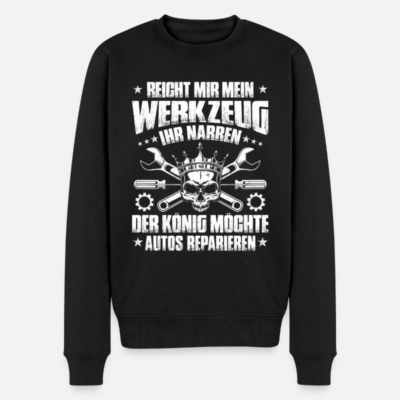 KFZ-Mechatroniker Car Mechanic Auto Mechanic - Männer Premium Bio Pullover - Schwarz