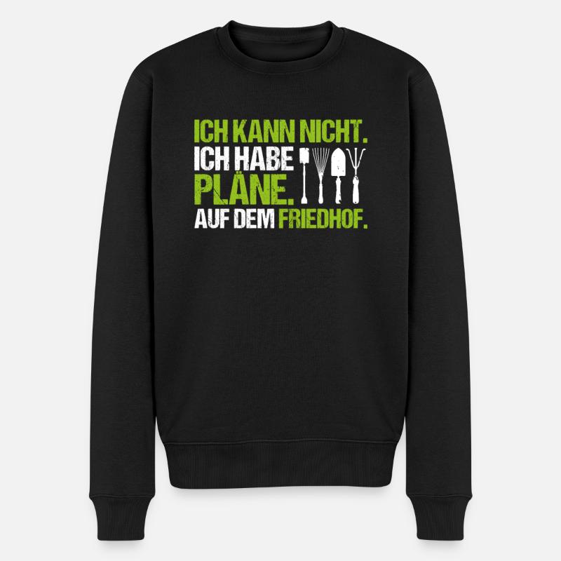 Friedhofsgärtner Friedhof Cemetery Gardener - Männer Premium Bio Pullover - Schwarz