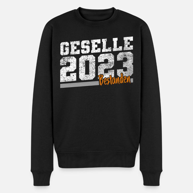 Geselle 2023 Gesellenprüfung - Männer Premium Bio Pullover - Schwarz