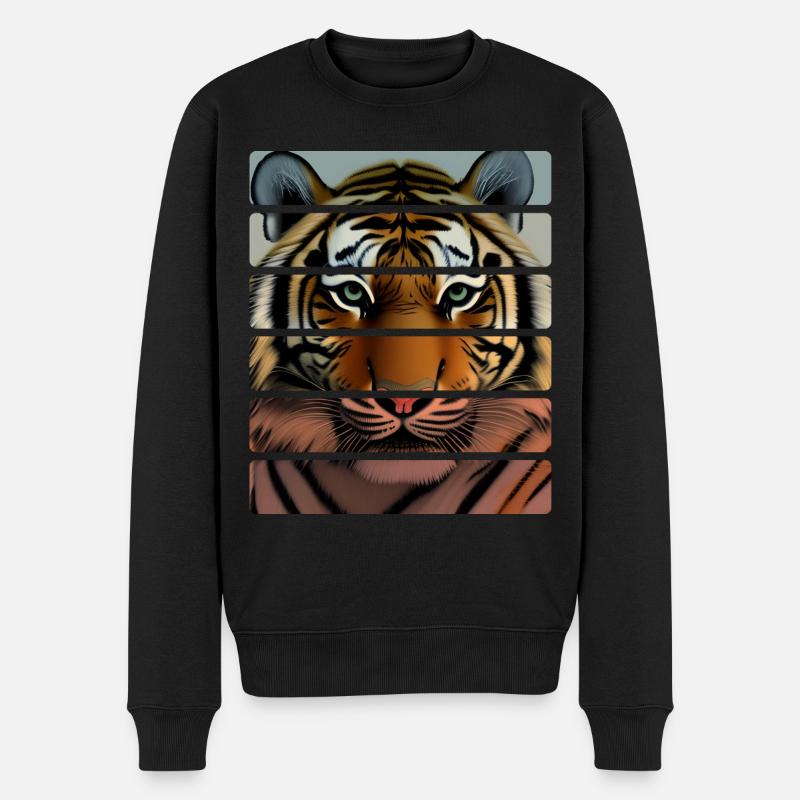 Tigre - Pull Premium bio Homme - noir