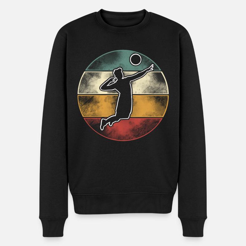Volley-ball - Pull Premium bio Homme - noir
