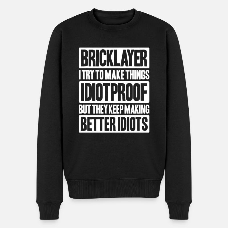 Maître Maçonnerie Maçonnerie Maçon Maçon - Pull Premium bio Homme - noir