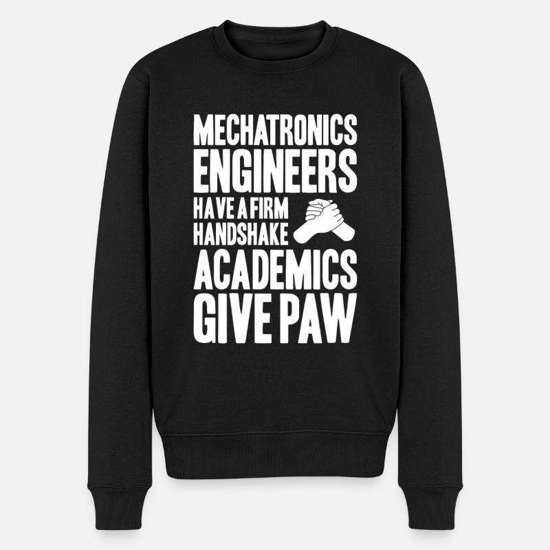 Mechatroniker Mechatronik Mechatronics Engineer - Männer Premium Bio Pullover - Schwarz