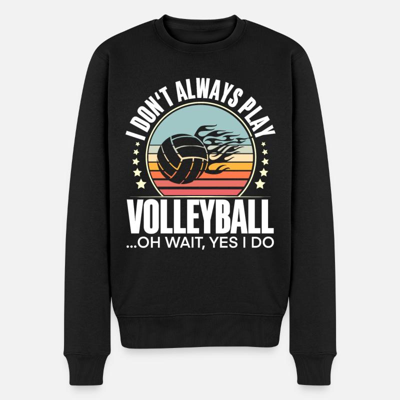 Volley-ball - Pull Premium bio Homme - noir