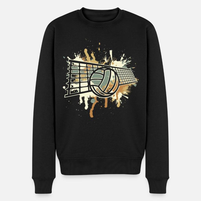 Volley-ball - Pull Premium bio Homme - noir