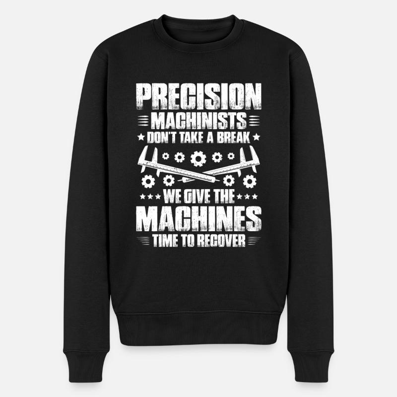 Feinwerkmechaniker Precision Machinist - Männer Premium Bio Pullover - Schwarz
