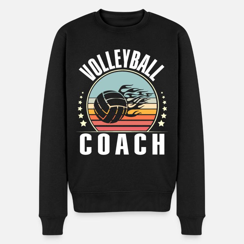 Entraîneur de volleyball - Pull Premium bio Homme - noir