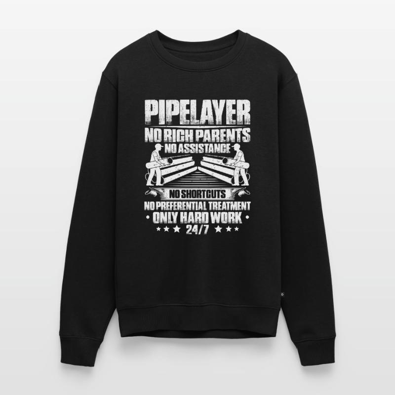 Pipeline Constructor Pipeline Construction Pipelayer Men's Premium Organic Jumper