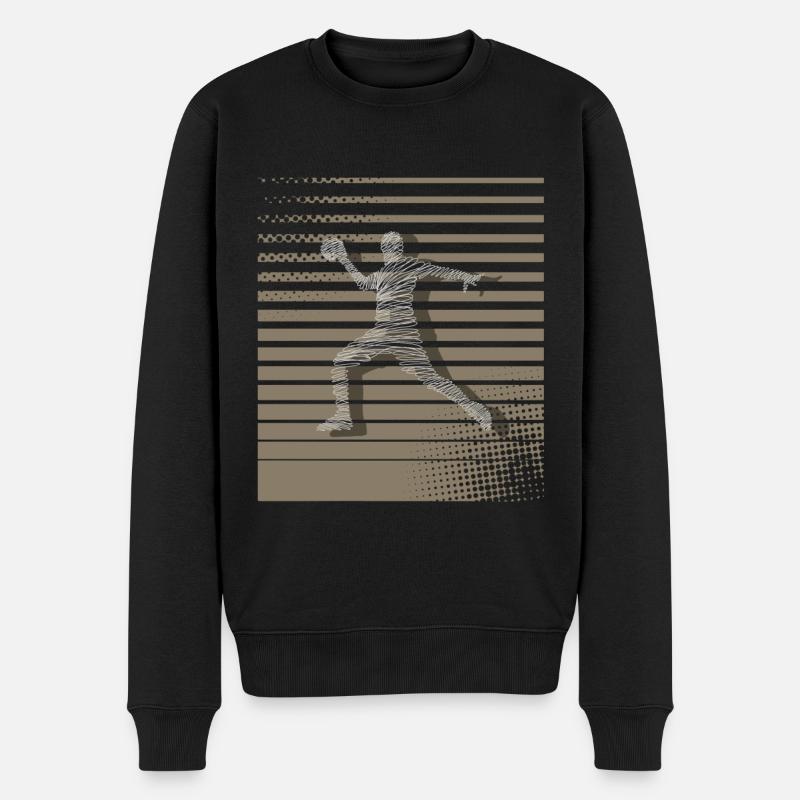 Handball Handballer - Männer Premium Bio Pullover - Schwarz