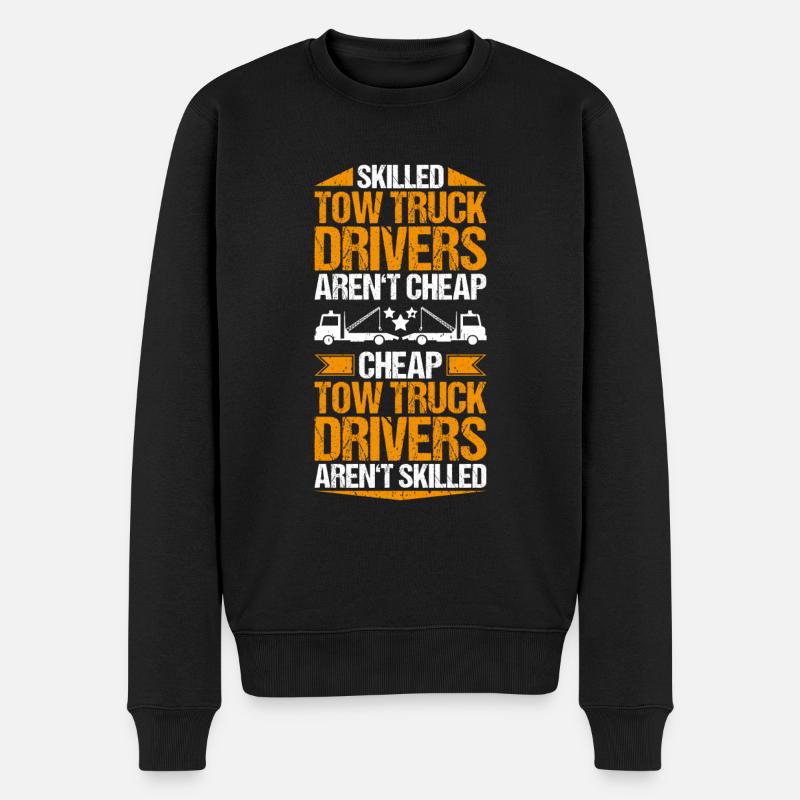 Abschlepper Abschleppdienst Tow Truck Driver - Männer Premium Bio Pullover - Schwarz