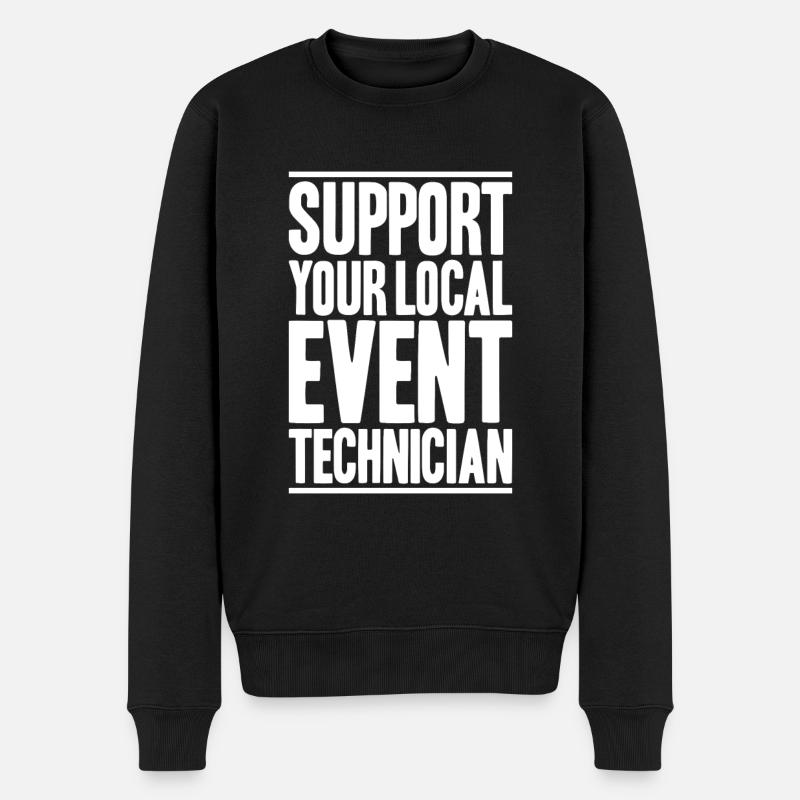 Veranstaltungstechniker Technicien événementiel - Pull Premium bio Homme - noir