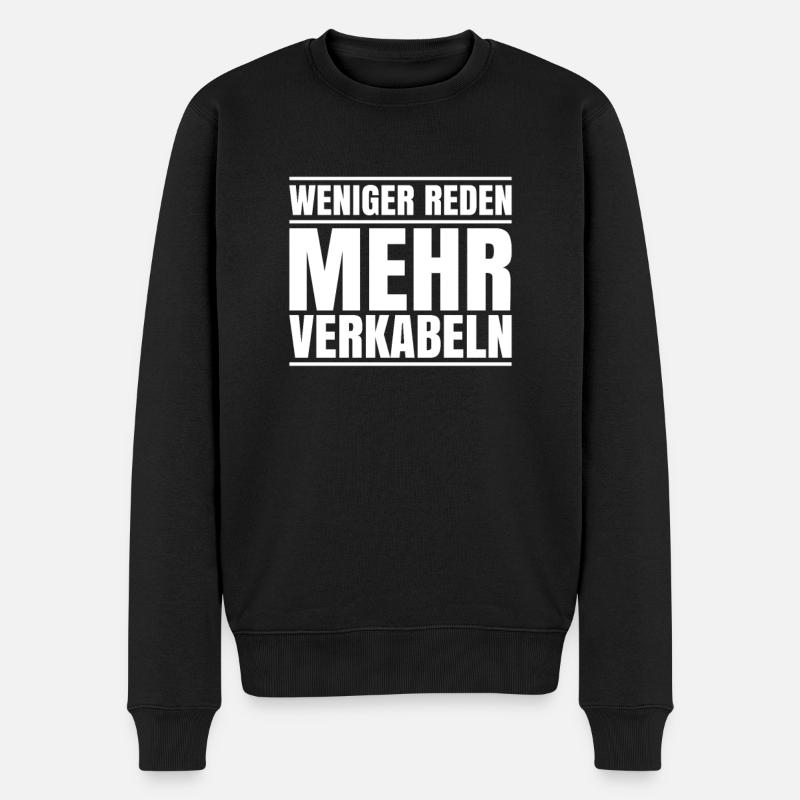 Veranstaltungstechniker Event Technician - Männer Premium Bio Pullover - Schwarz