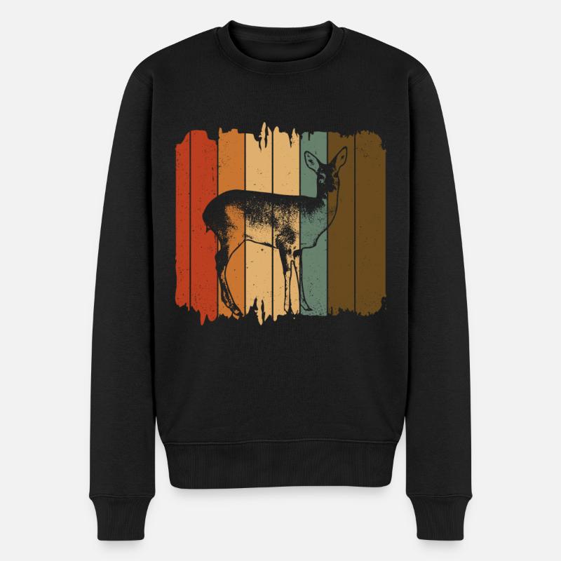 Chevreuil - Pull Premium bio Homme - noir