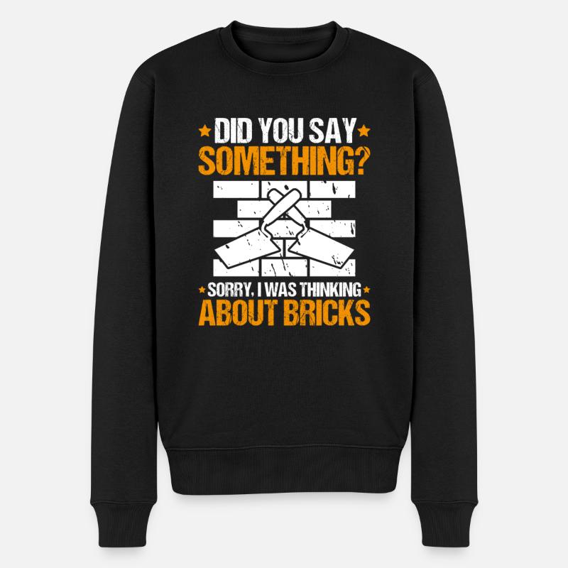 Master Masonry Masonry Bricklayer Mason - Men's Premium Organic Jumper - black