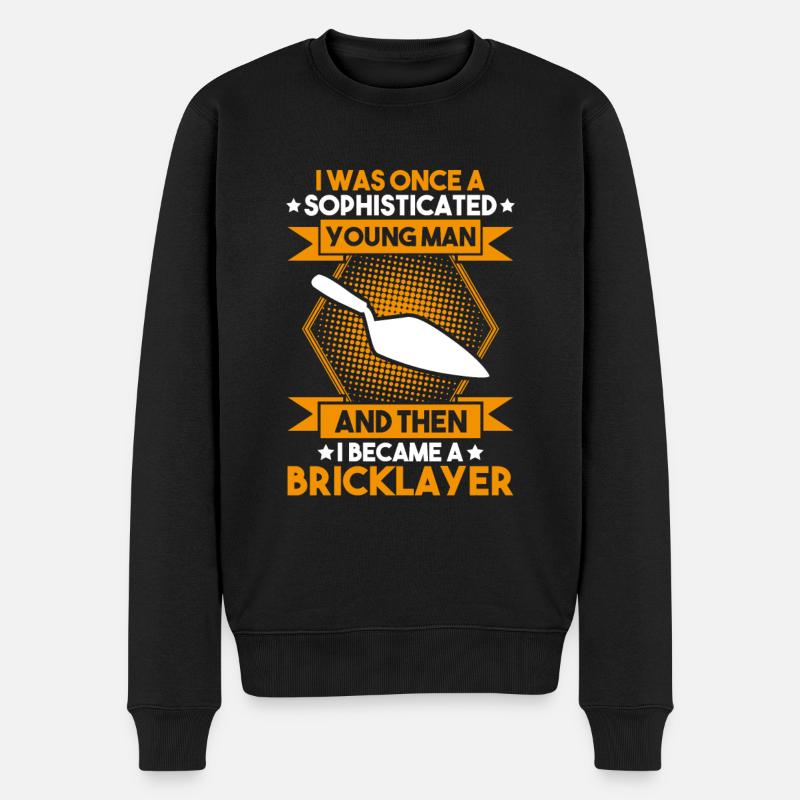 Master Masonry Masonry Bricklayer Mason - Men's Premium Organic Jumper - black