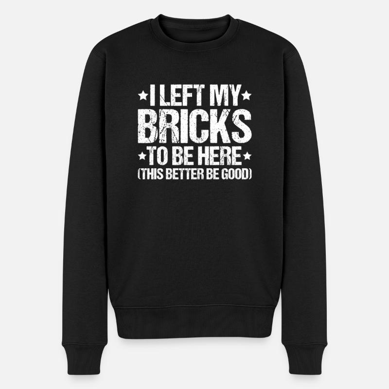 Master Masonry Masonry Bricklayer Mason - Men's Premium Organic Jumper - black