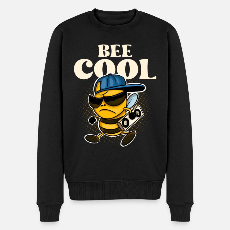 Bee Cool Biene - Men's Premium Organic Jumper - black