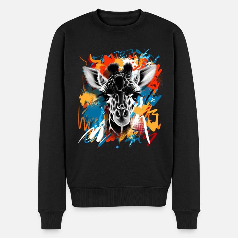 Girafe - Pull Premium bio Homme - noir