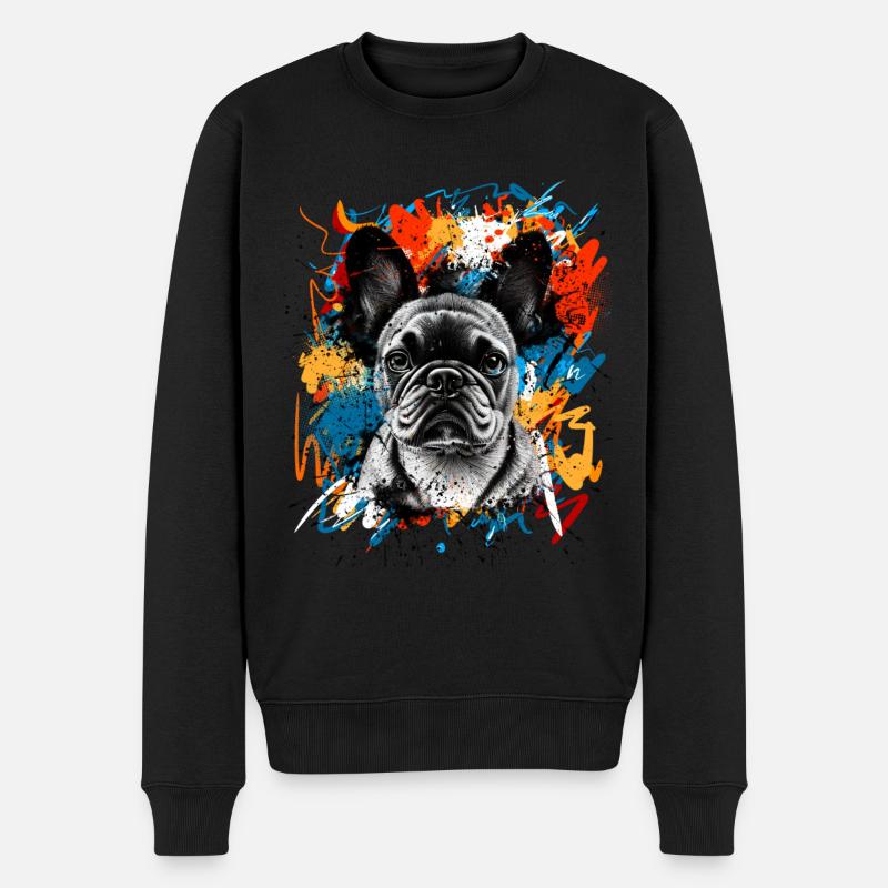 Bouledogue français - Pull Premium bio Homme - noir