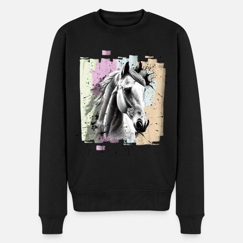 Cheval - Pull Premium bio Homme - noir