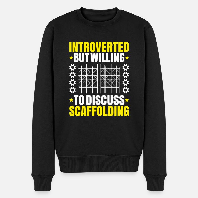 Échafaudage Échafaudage Échafaudage - Pull Premium bio Homme - noir