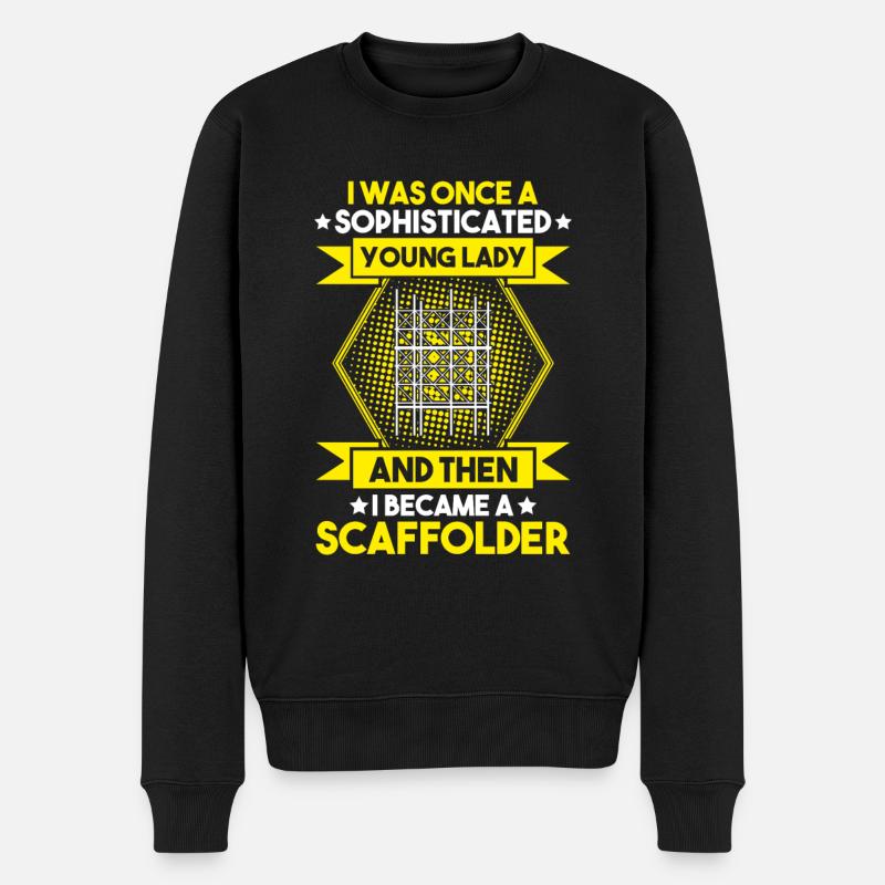 Gerüstbauer Gerüstbau Gerüstmonteur Scaffolder - Männer Premium Bio Pullover - Schwarz