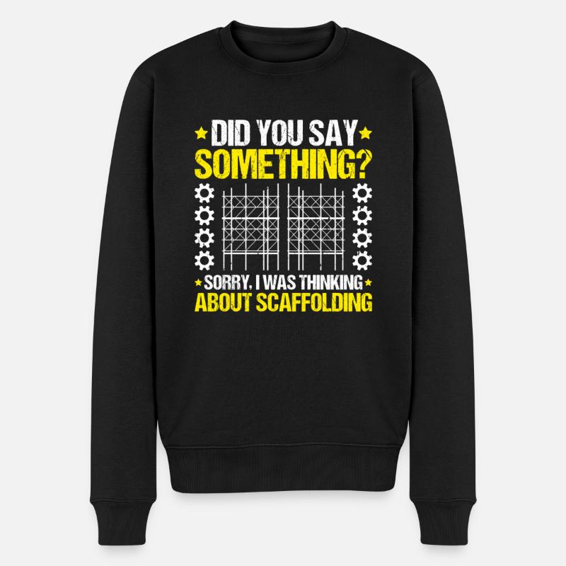 Échafaudage Échafaudage Échafaudage - Pull Premium bio Homme - noir