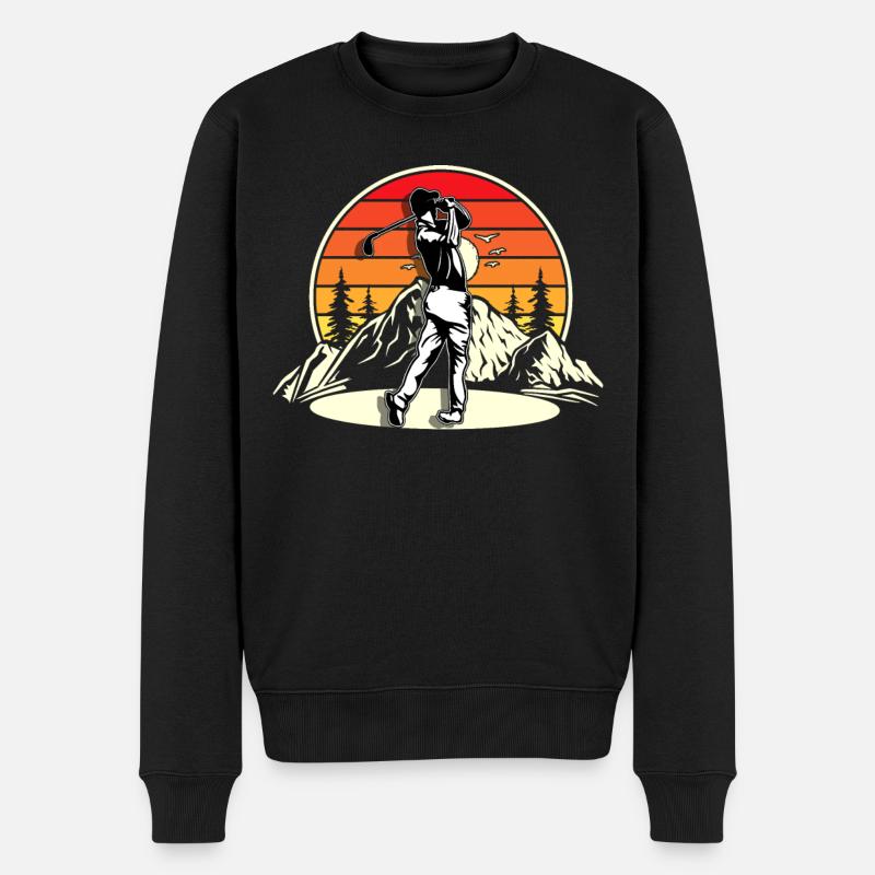 Golfeurs de golf - Pull Premium bio Homme - noir