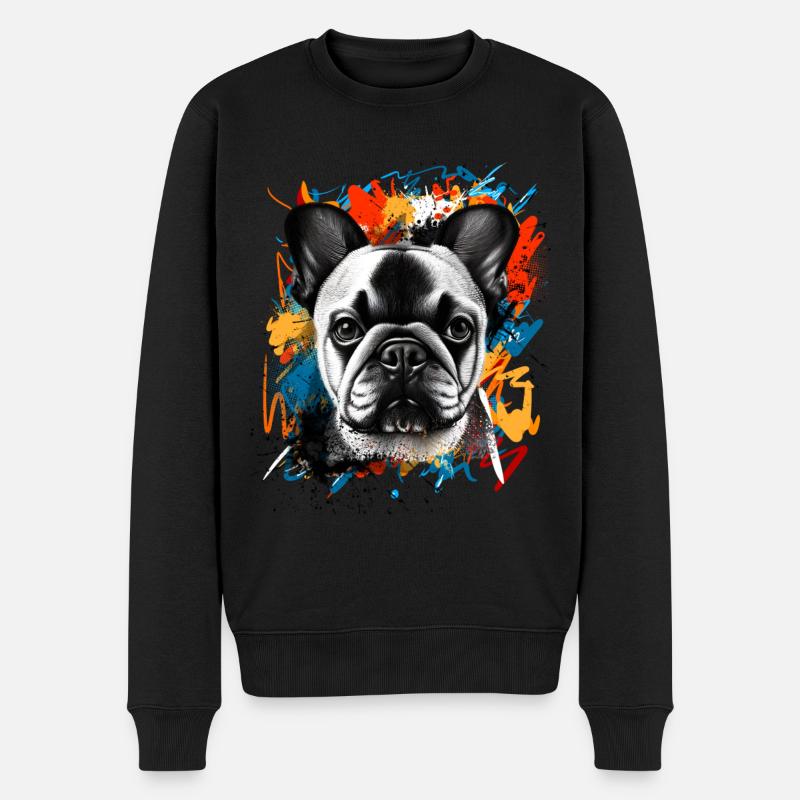 Bouledogue français - Pull Premium bio Homme - noir