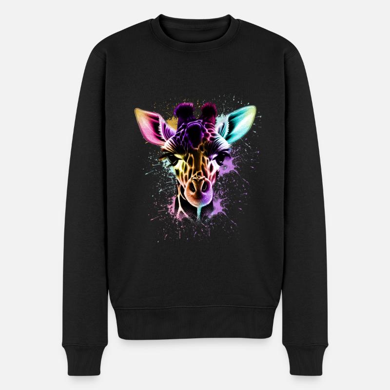 Girafe - Pull Premium bio Homme - noir