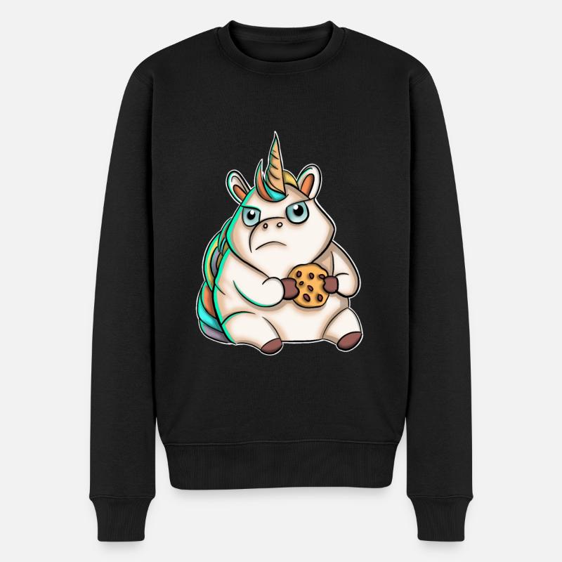 Biscuit licorne - Pull Premium bio Homme - noir