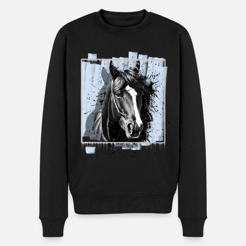 Cheval - Pull Premium bio Homme - noir