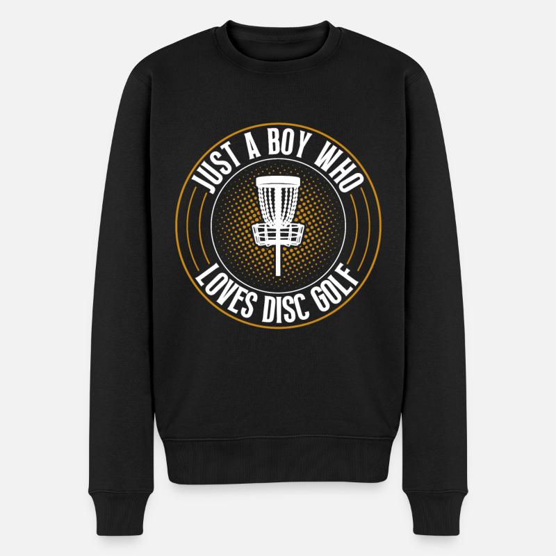 Discgolf Disc Golf - Männer Premium Bio Pullover - Schwarz
