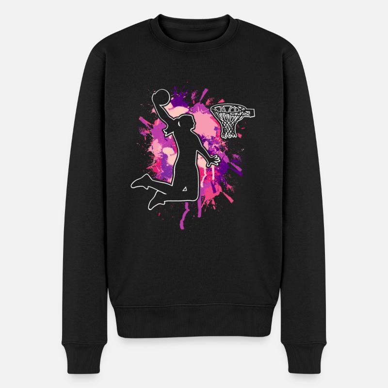 Basket-ball Basketteur Basketteur féminin - Pull Premium bio Homme - noir