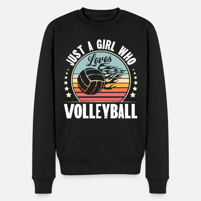 Volley-ball - Pull Premium bio Homme - noir