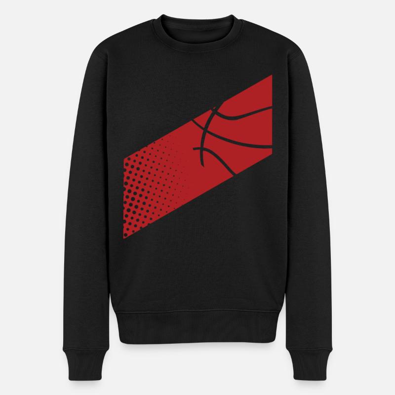 Basketball Basketballer - Männer Premium Bio Pullover - Schwarz