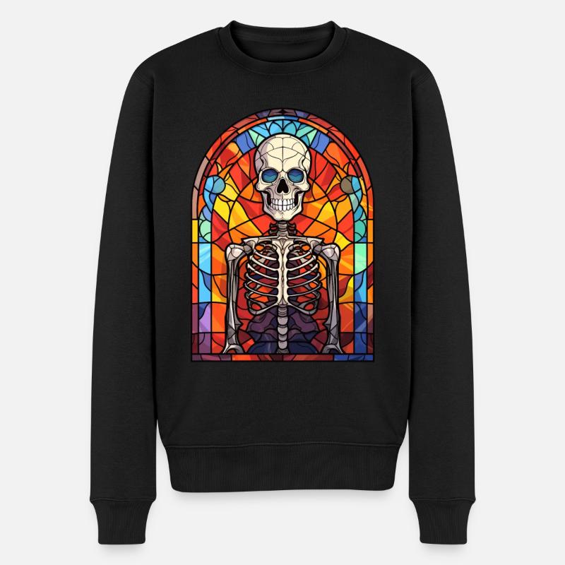 Vitrail d’Halloween - Pull Premium bio Homme - noir