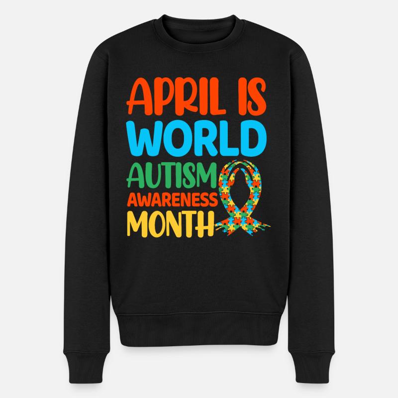 Autisme Autiste - Pull Premium bio Homme - noir