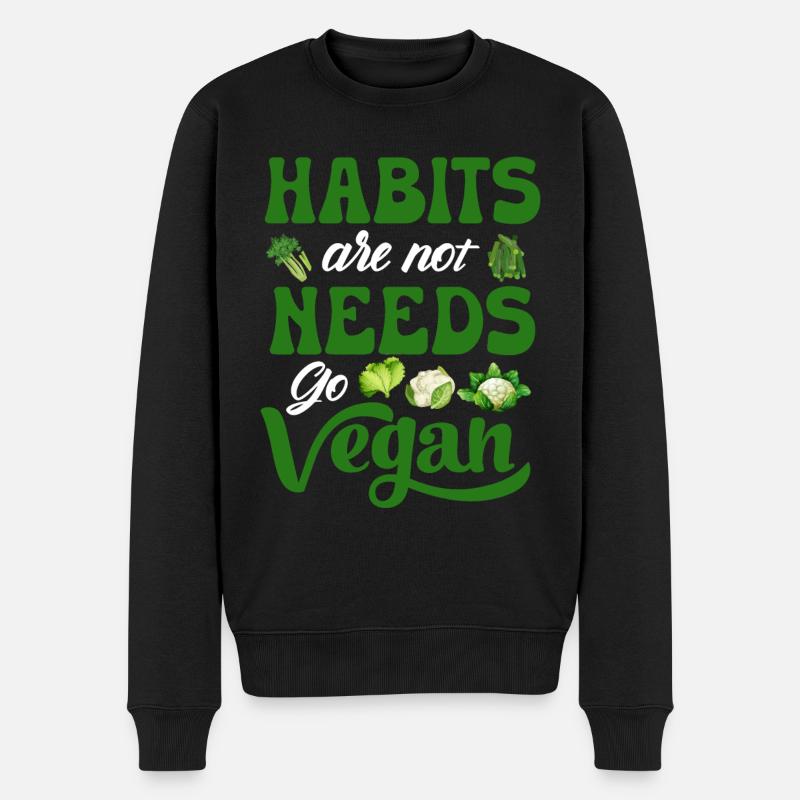 Véganisme végétalien - Pull Premium bio Homme - noir