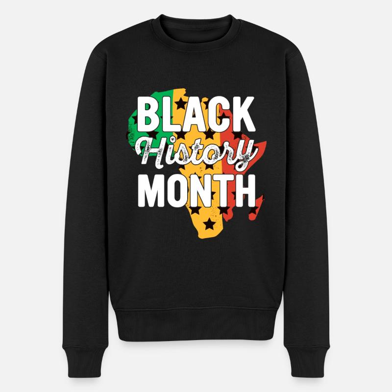 Black History Month Black History - Männer Premium Bio Pullover - Schwarz
