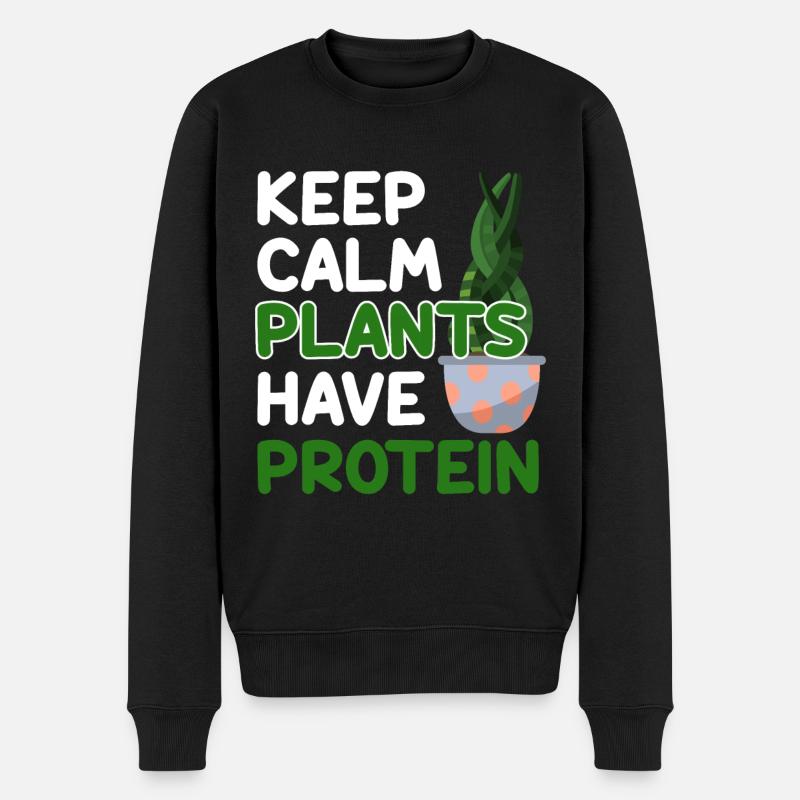 Vegan Veganismus - Männer Premium Bio Pullover - Schwarz