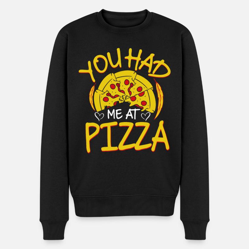 Pizza - Pull Premium bio Homme - noir