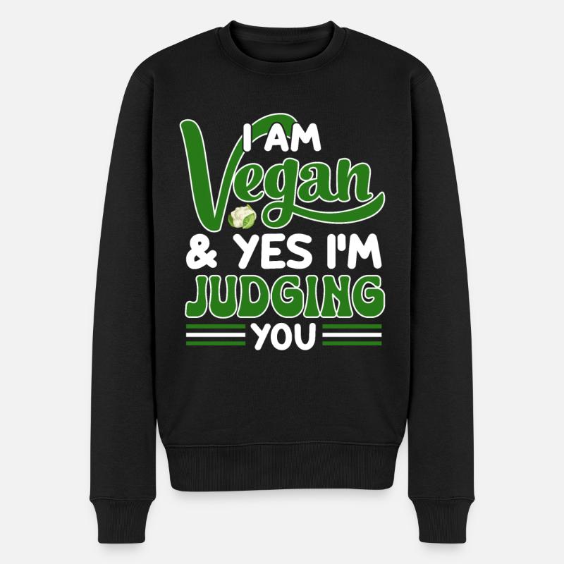 Véganisme végétalien - Pull Premium bio Homme - noir