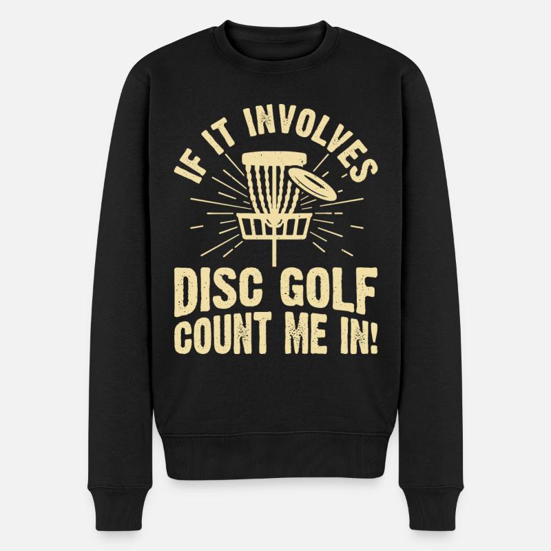 Discgolf Disc Golf - Männer Premium Bio Pullover - Schwarz