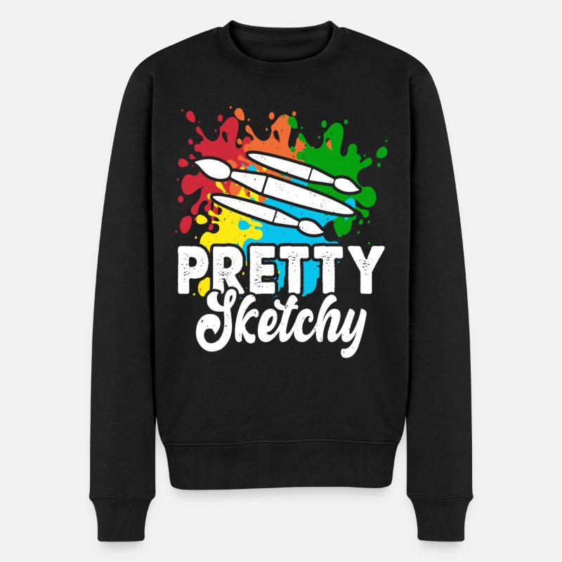 Artiste - Pull Premium bio Homme - noir