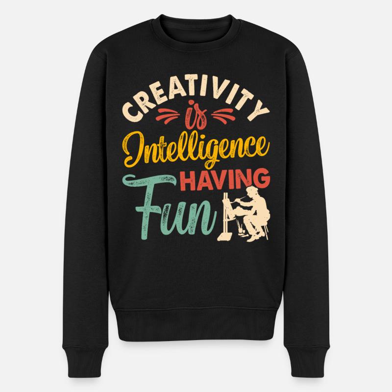 Artiste - Pull Premium bio Homme - noir