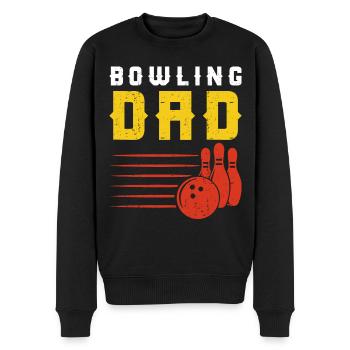 Bowling - Männer Premium Bio Pullover - Schwarz - Vorne - Nico (187cm)