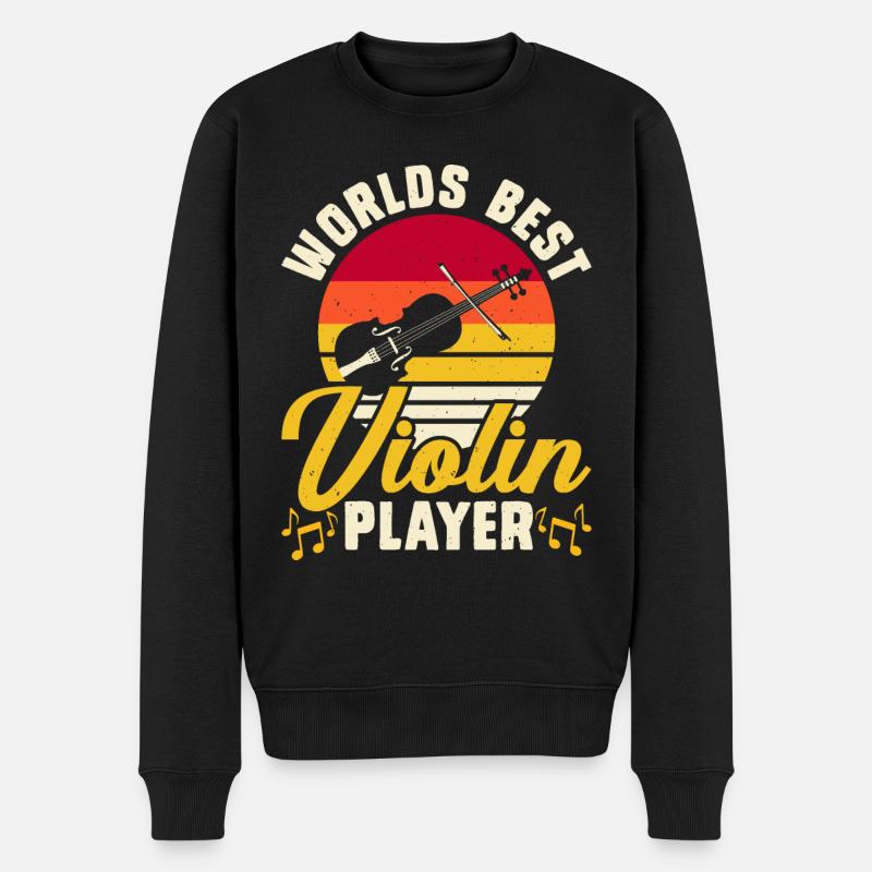 Violoniste violoniste - Pull Premium bio Homme - noir