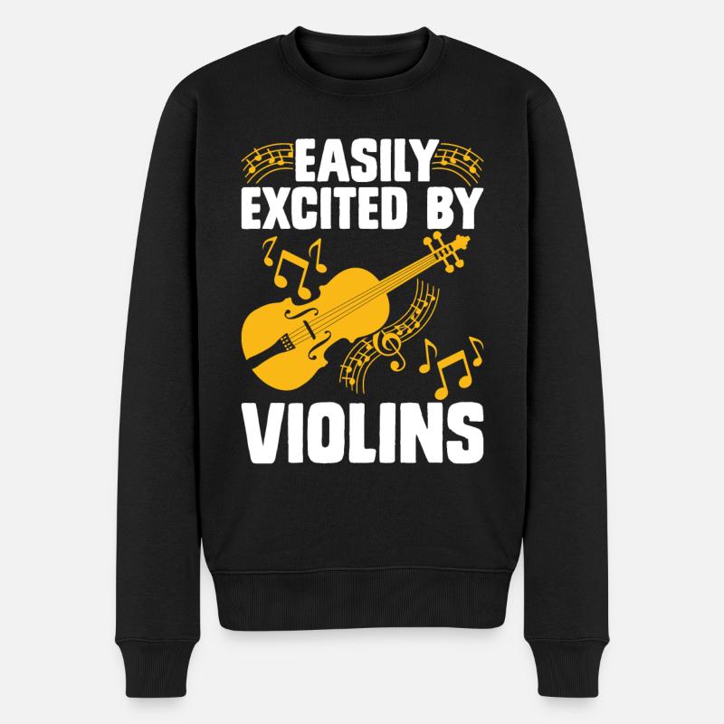 Violoniste violoniste - Pull Premium bio Homme - noir