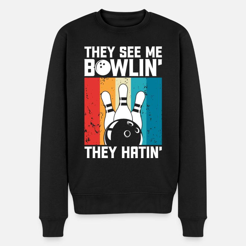 Bowling - Pull Premium bio Homme - noir